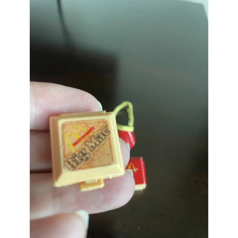 Vintage 4 Pc Barbie Doll McDonalds Miniature‎ Visor Fries Coca Cola Big Mac